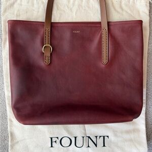 Fount Bellfield Tote in Bordeaux